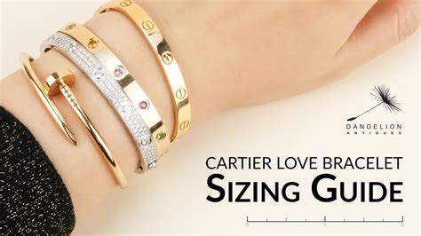 cheap cartier love bracelet|cartier love bracelet size chart.